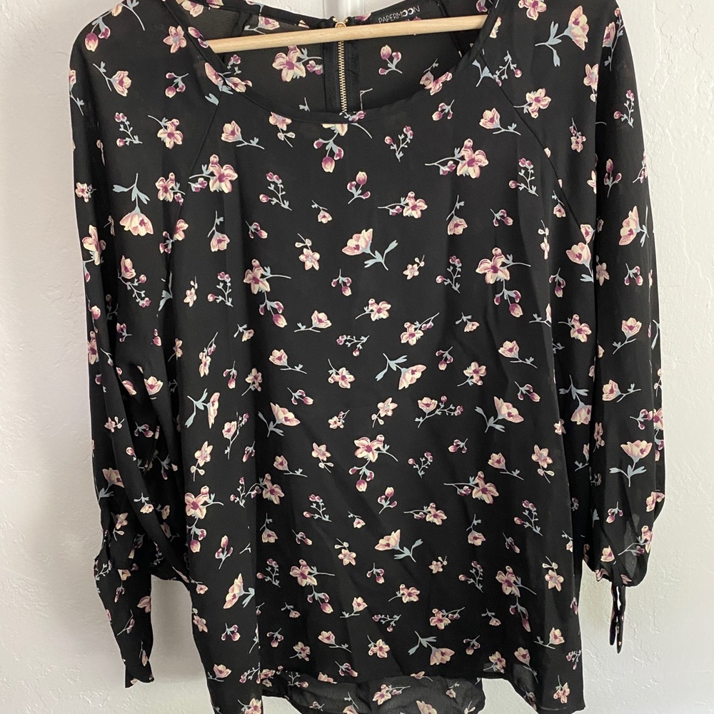 Papermoon Tie Sleeve Blouse